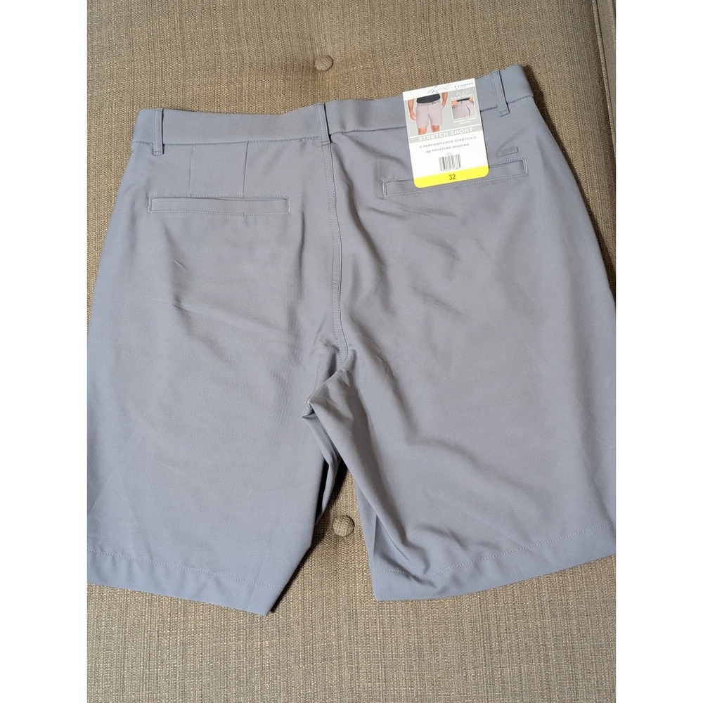 NWT Greg Norman ML75 Men's 32 Performance Stretch Gray Golf Shorts 8.5 Inseam - Picture 3 of 3